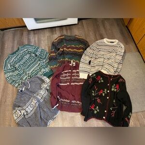 Assorted Patterned Sweaters